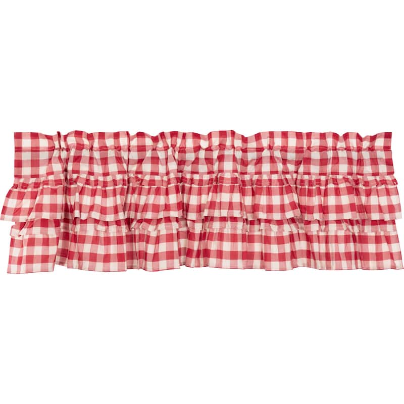 Annie Buffalo Check Ruffled Valance