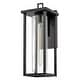 preview thumbnail 4 of 3, Lark 81425 Mateo 24" Tall Outdoor Wall Sconce with Clear Glass Shade