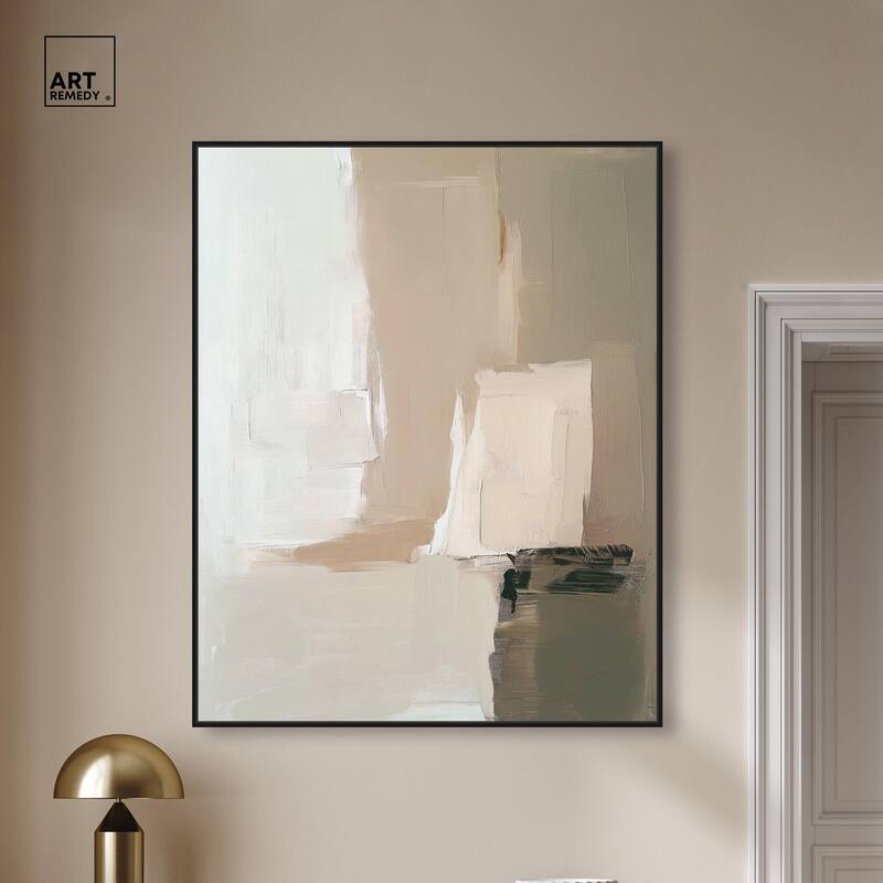 Pale Textured Silence II Canvas by Art Remedy