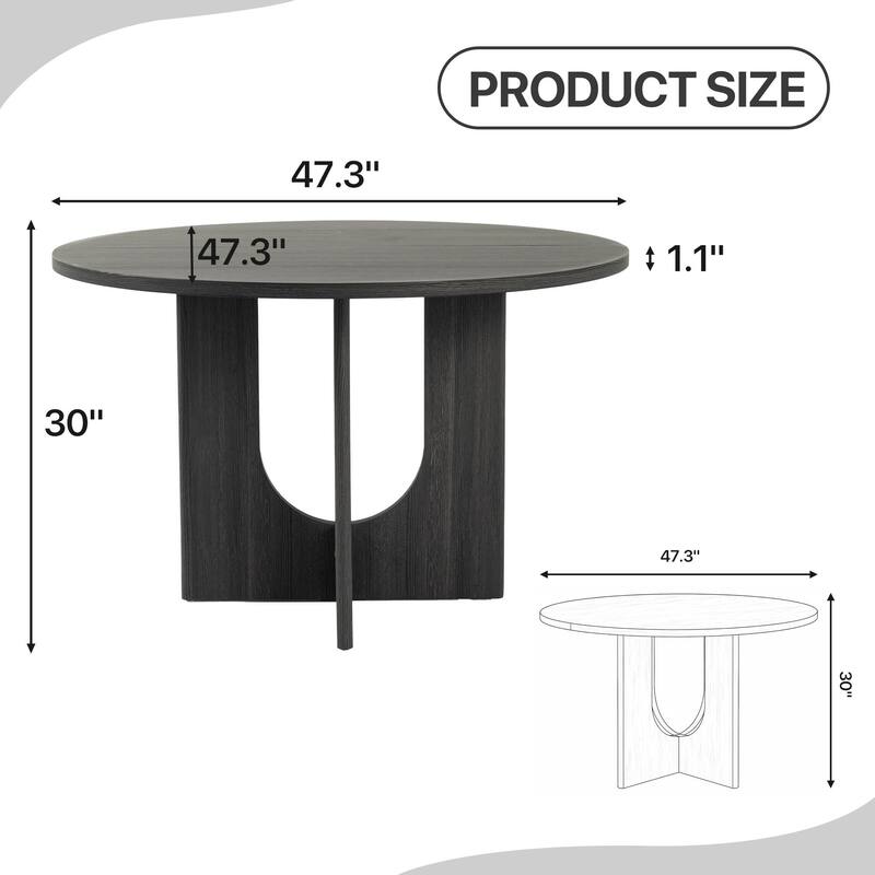 Rossetta 5-Piece Contemporary Transitional Style Dining Set with X-Crossed Base Round Table and 4 Upholstered Fabric Chairs