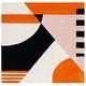 preview thumbnail 11 of 72, SAFAVIEH Handmade Rodeo Drive Sofoula Mid-Century Modern Abstract Wool Rug 6' Square - Ivory/Rust - Square