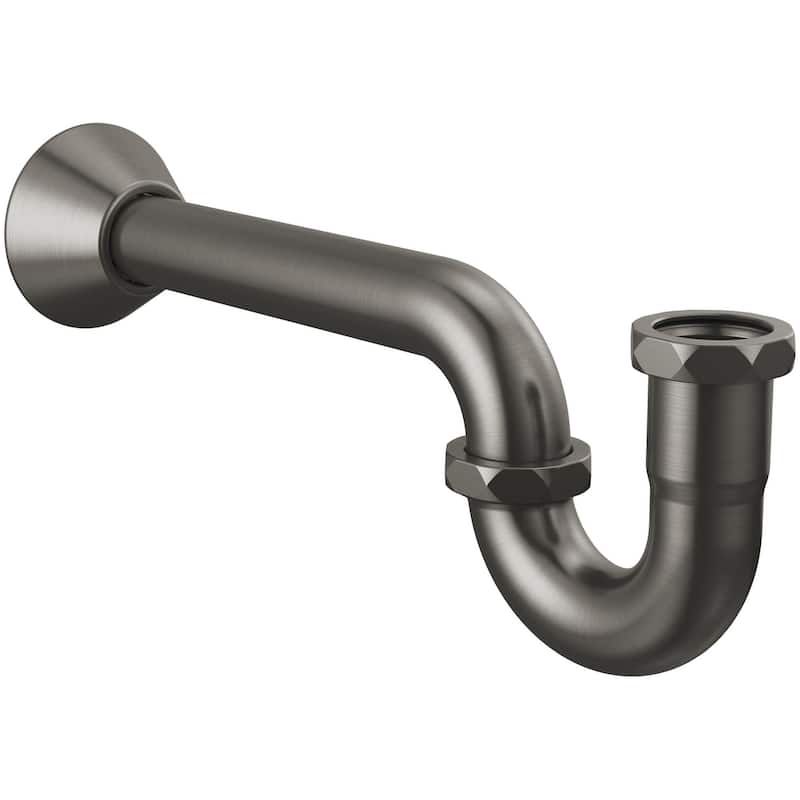 Delta DT031141 P-Trap with Escutcheon - Black Stainless