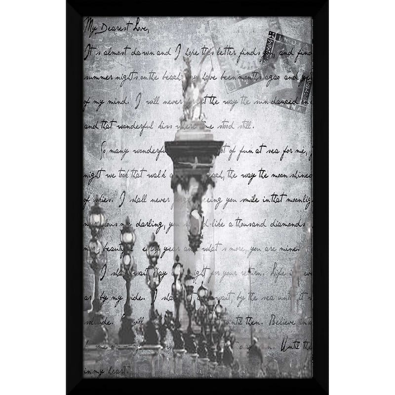 "Vintage Paris 3 in Grey" by Jodi Print on Acrylic
