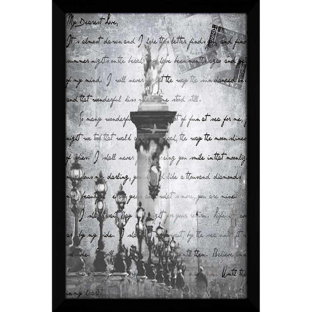 "Vintage Paris 3 in Grey" by Jodi Print on Acrylic