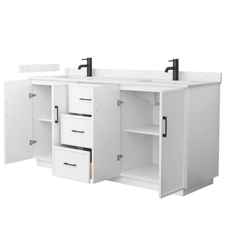 Wyndham Collection WCH7474-72D-QTZ-UNSMXX Elan TK 72" Free Standing