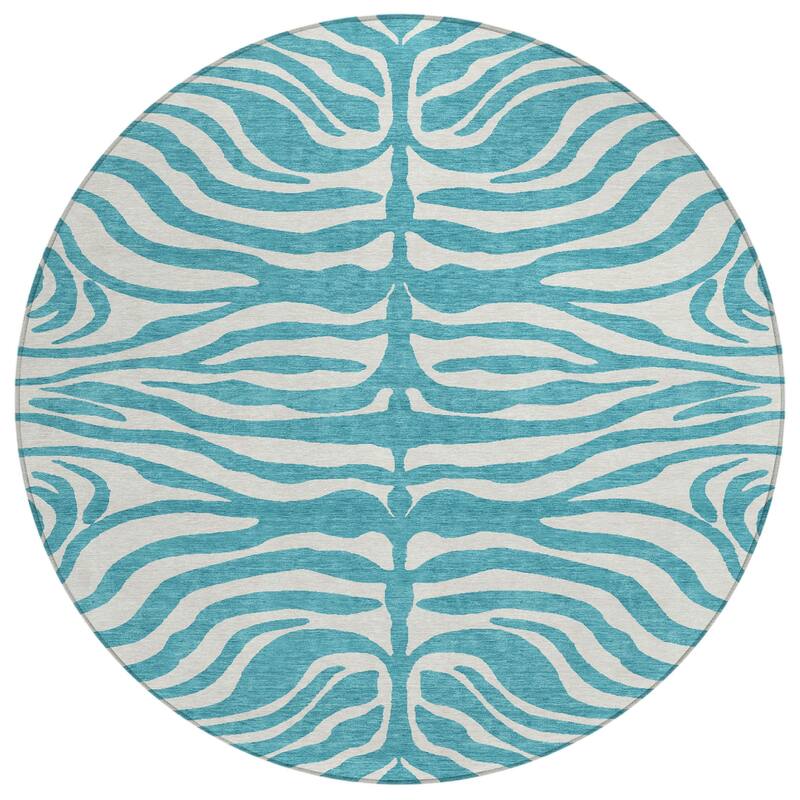 HomeRoots Animal Print Transitional Rectangle Outdoor Rug
