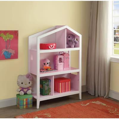 Q-Max 50" H Three Shelves Housing Style Bookcase