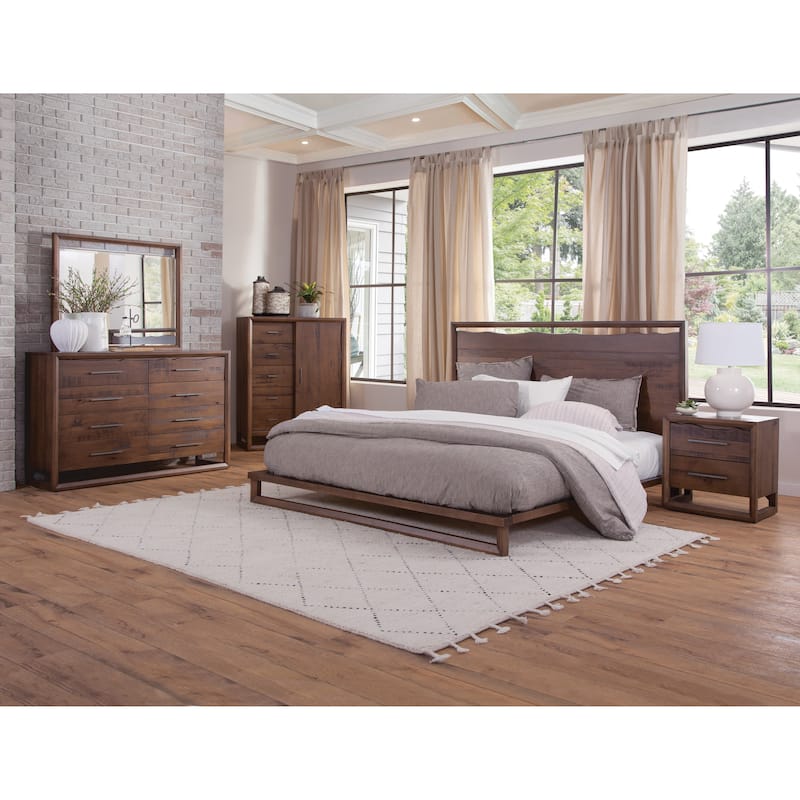 Steve Silver Distressed Mocha Lynwood 4-Piece Bedroom Set