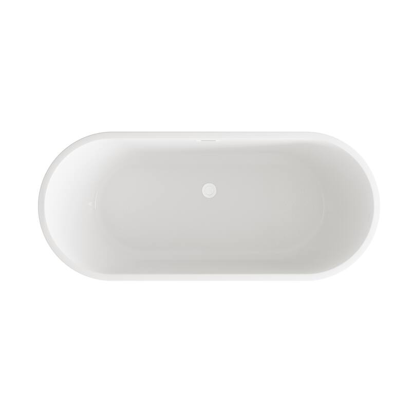 Odell Soaking Bathtub in Glossy White