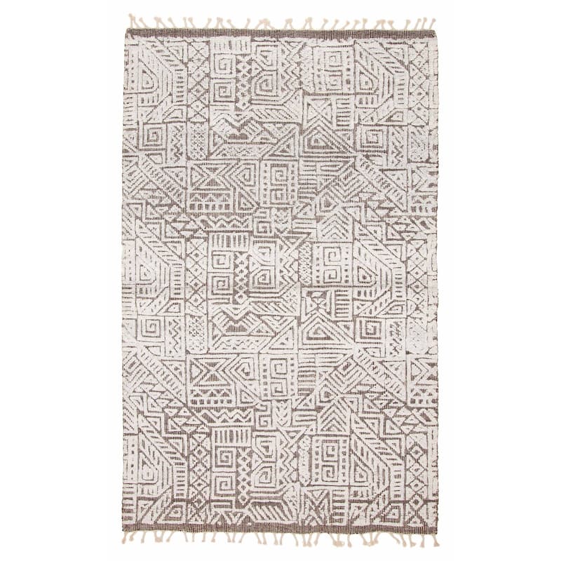 Tangier Grey Rug 5'2" x 8'1" - 5'2 x 8'1 - Light Grey - 5'2 x 8'1
