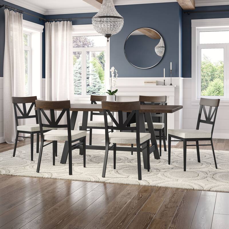 Amisco Otello 40" x 72" Solid Wood Dining Table