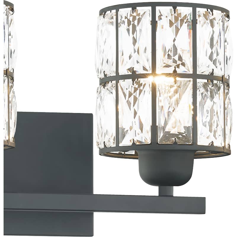 Quoizel Gibson Matte Black 2-light Bath Light
