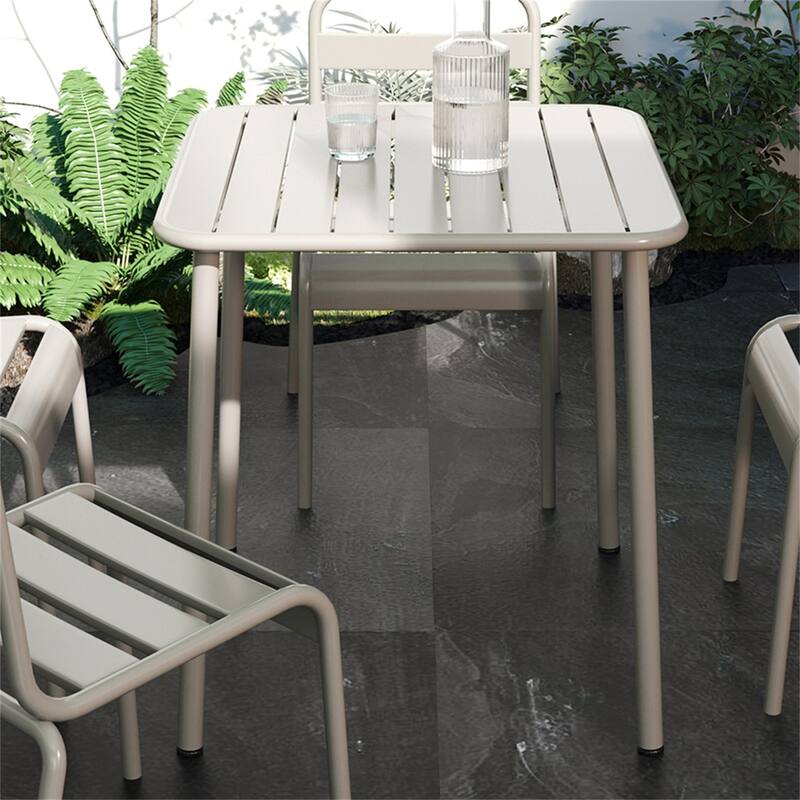 Sera Square Table Outdoor Courtyard Table Villa Open Air Dining Table