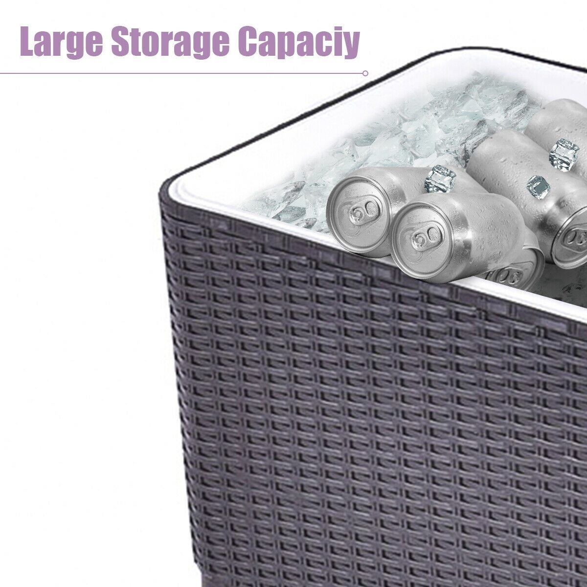 wicker rolling cooler