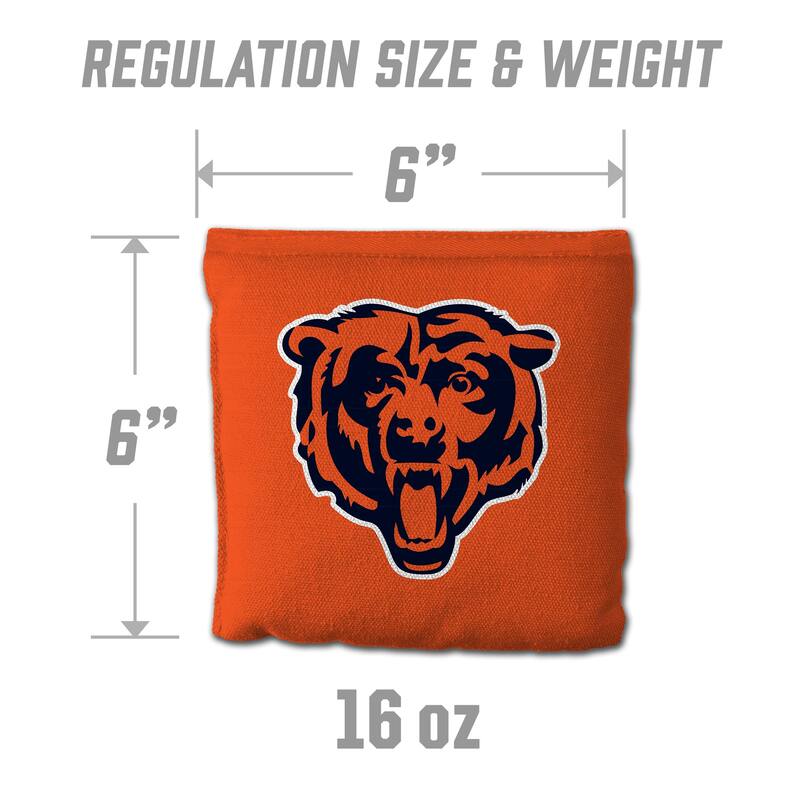 Chicago Bears NFL Dual Sided Pro Stop & Slide Cornhole Bags
