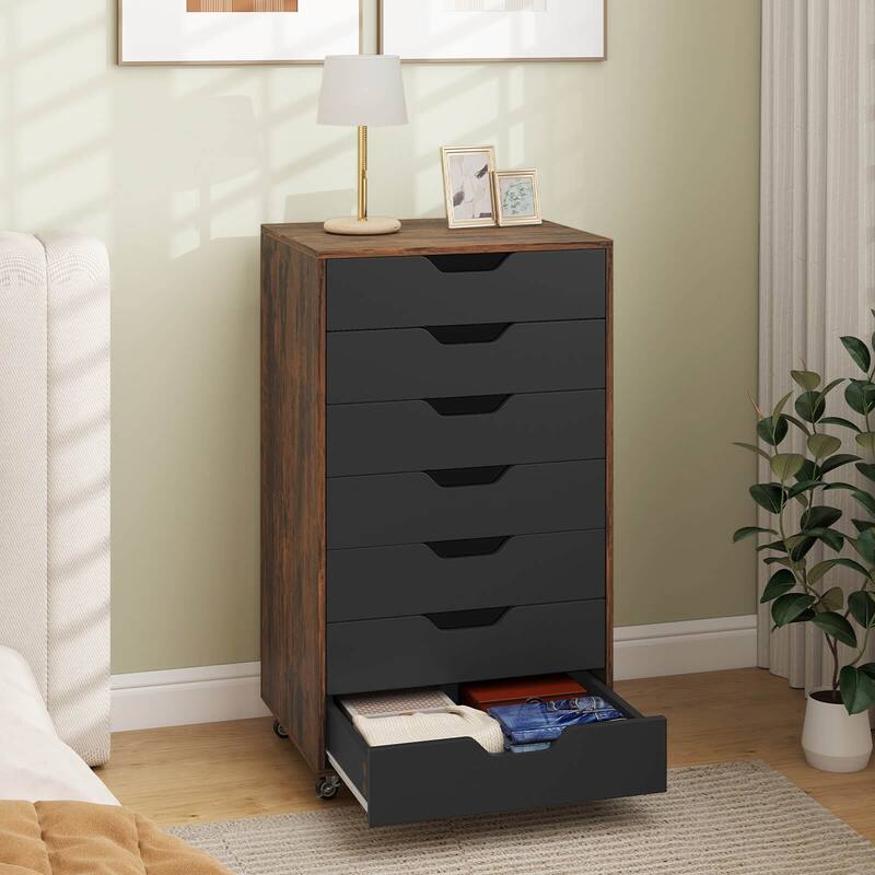Costway 7-Drawer Chest Mobile File Cabinet Vertical Filing Organizer - See Details