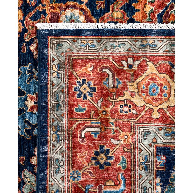 Serapi One-of-a-Kind Hand-Knotted Area Rug - Blue - 8' 2" x 10' 1"