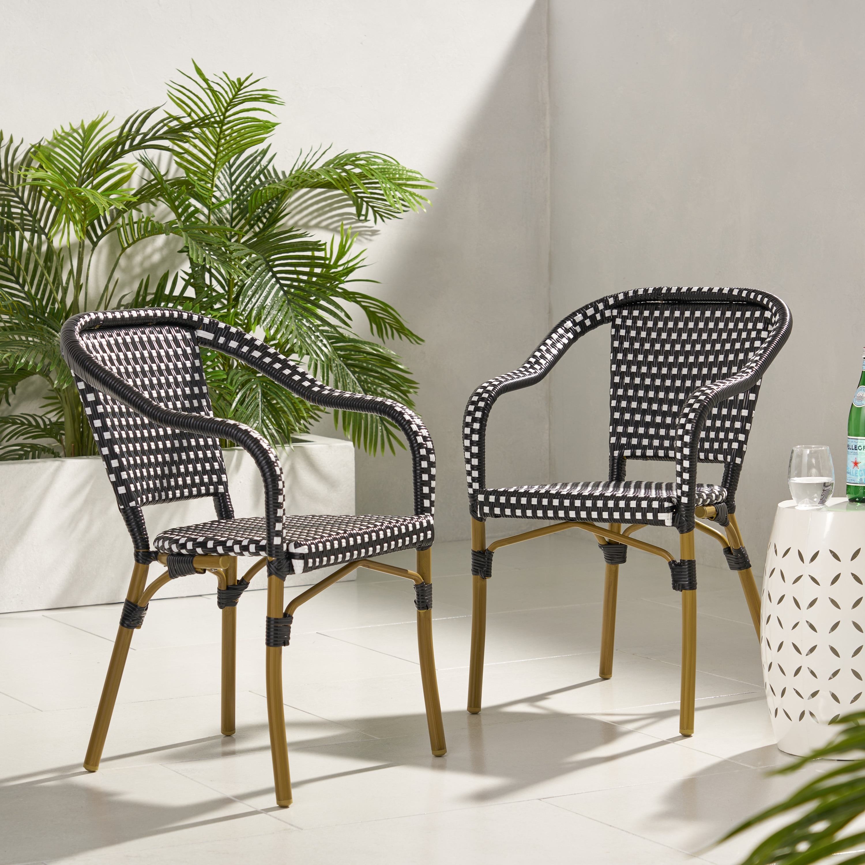 Outdoor Leisure Chair - Spacious, Comfortable & Versatile for Any Patio(Set of 2), creating a lightweight and stable frame