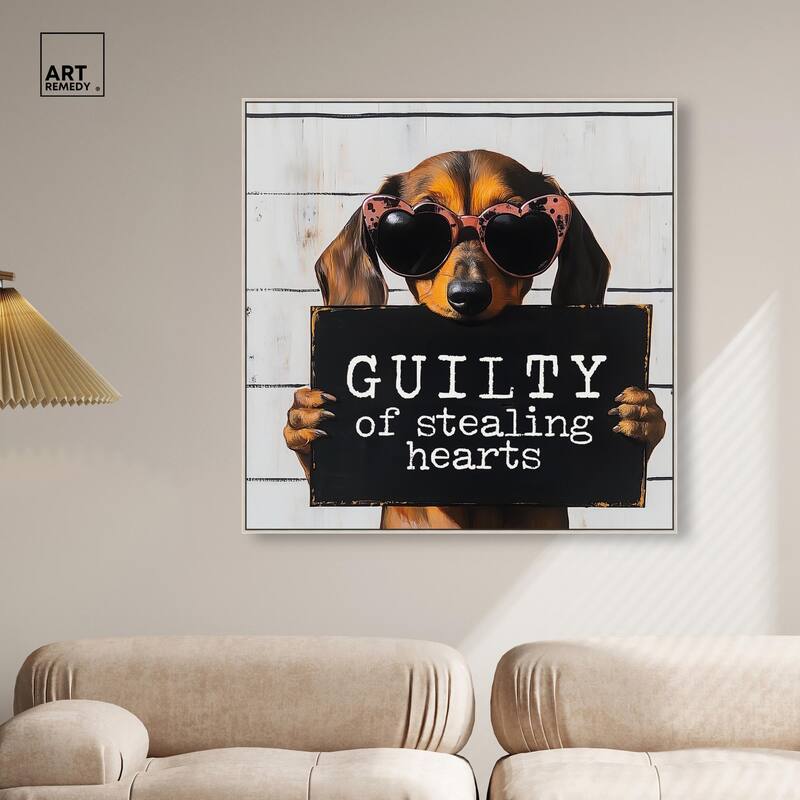 Guilty of Stealing Hearts Canvas by Art Remedy