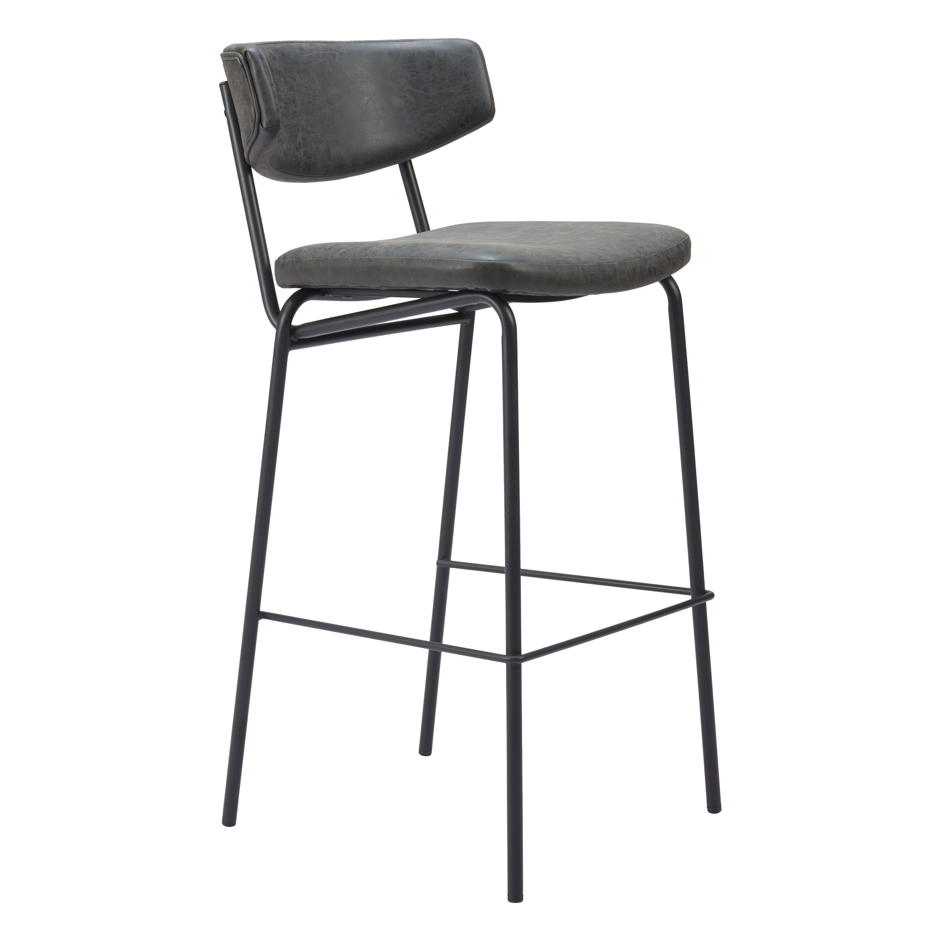 Charon Barstool Vintage Black