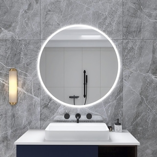 Beelux 24 Round LED Bathroom Mirror with Lights