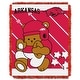 preview thumbnail 11 of 19, NCAA Full Back Jacquard Baby Throw Blanket 36" x 46" - Arkansas