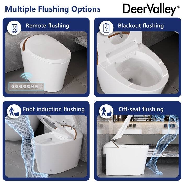 DV-1S0160 Smart Toilet with Advance Bidet, Foot Kick/Off-seat/Blackout/Remote Flush