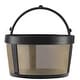 preview thumbnail 3 of 3, GoldTone Reusable 4 Cup Basket Style Filter for Mr. Coffee - Replacement Permanent Filter for Mr Coffee - Solid Bottom (1 Pack)