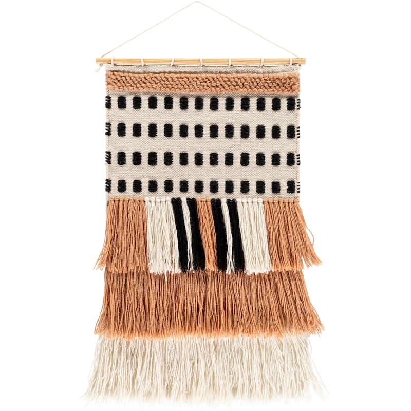 Artistic Weavers Kamilah Textured Layered Fringe Wall Hanging - 32"H x 20"W