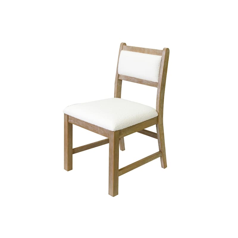 Modern Wood Rectangular Kitchen Table with Eight Chairs, Dining Table and Eight Seats, Light Brown