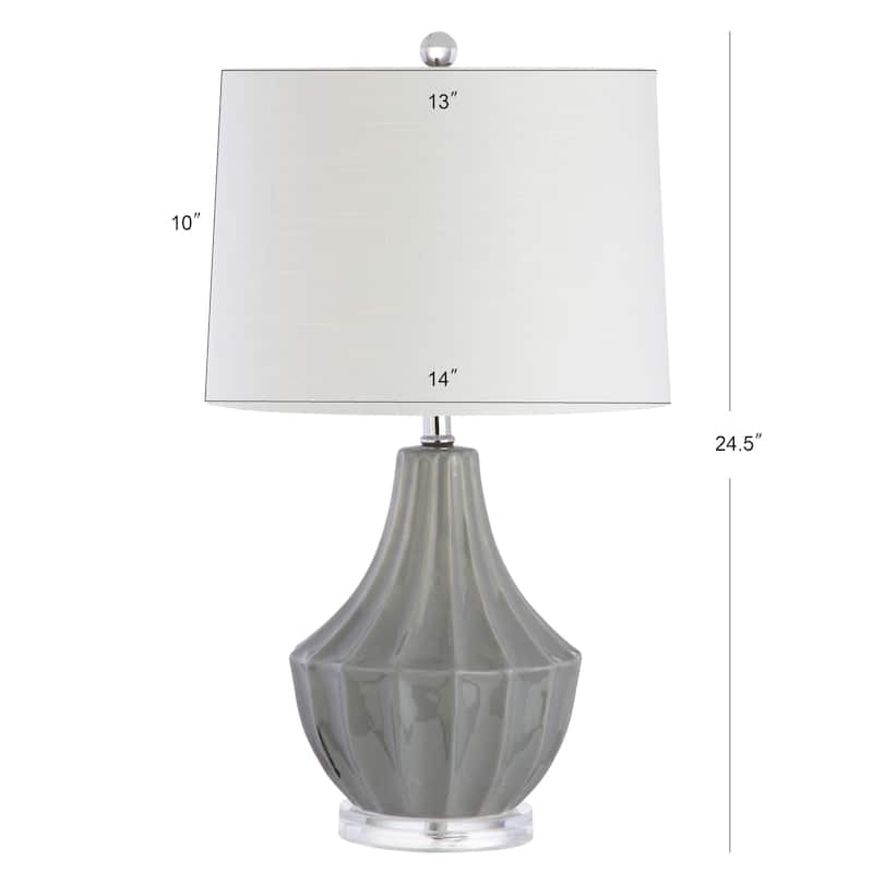 Thatcher 24.5" Ceramic LED Table Lamp, Navy by JONATHAN Y