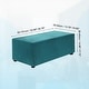 preview thumbnail 10 of 55, Stretch Foot Stool Cover Rectangular Square Foot Stool Slipcover Blue - 32.68"-39.76"
