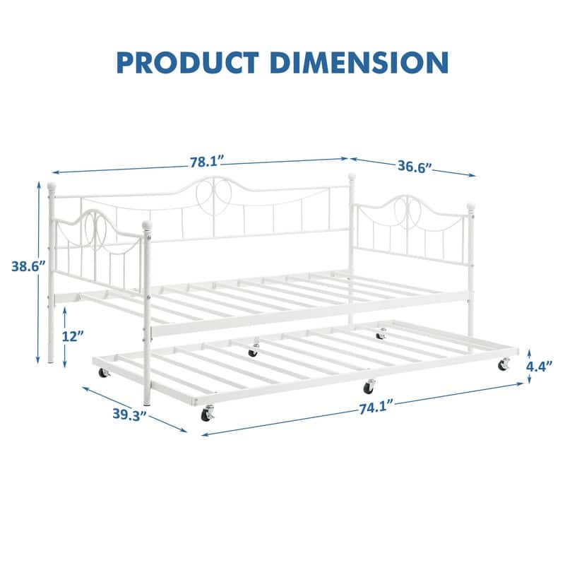 Twin Size Daybed with Trundle