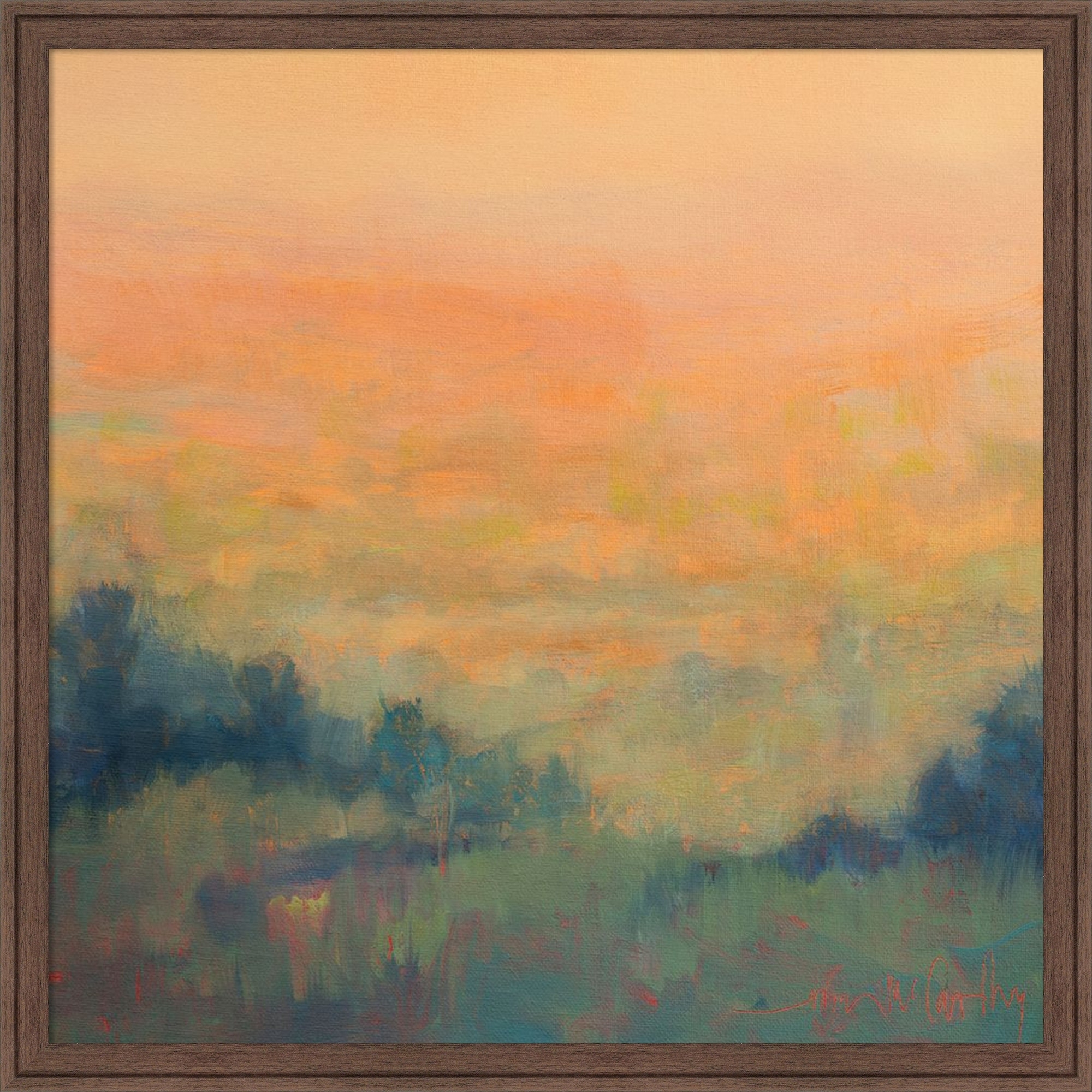 Morning Comes Italy by William McCarthy Framed Mounted Canvas Wall Art Print