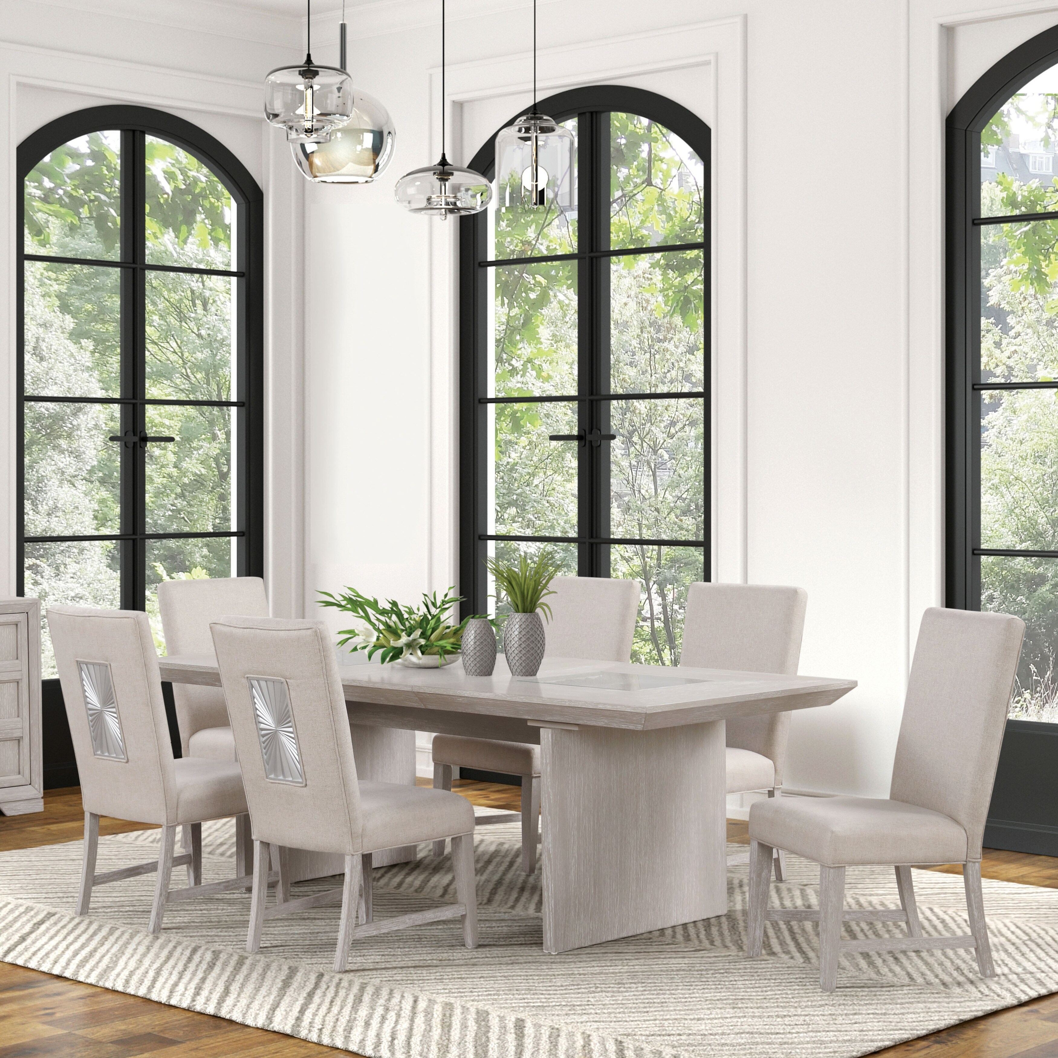 Simple Living 3-piece Lacey Upholstered Nook Set