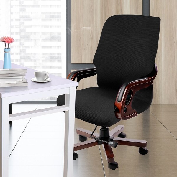 Study Office Armchair Computer Swivel Rotating Desk Chair Cover Protector Decor