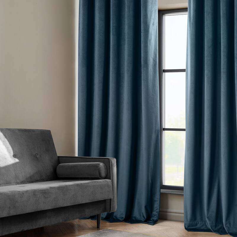 Exclusive Fabrics Heritage Plush Velvet Curtain (1 Panel)