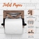 preview thumbnail 4 of 4, Autumn Alley Farmhouse Toilet Paper Holder, Towel Ring, Towel Rack Set, 3PCS, Wall Mount, Rustic Woode, Brown or White