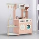 preview thumbnail 17 of 18, Wooden Play Kitchen Set for Kids, Pretend Cooking Toy, Interactive Kitchen Playset