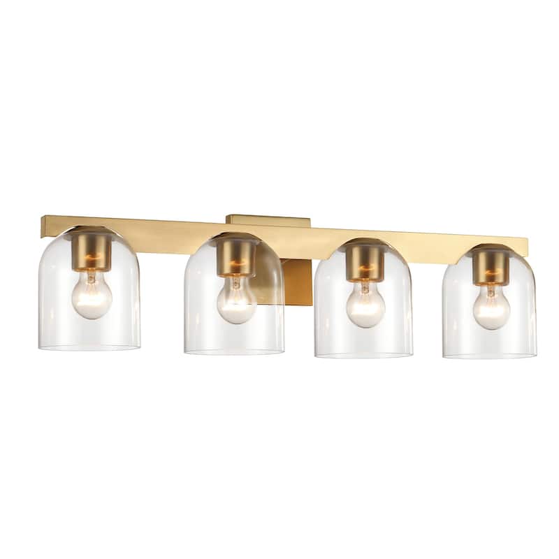 Maxim 21234 Scoop 4 Light 30" Wide Vanity Light - Natural Aged Brass