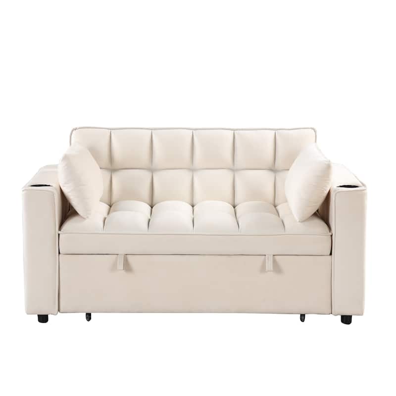 4-1 Multi-functional Sofa Bed with Cup Holder and USB Port