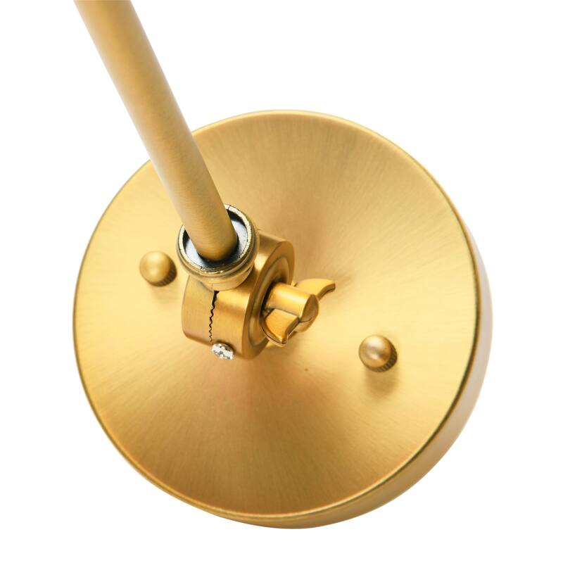 Adjustable Wall Sconce with Rattan Shade