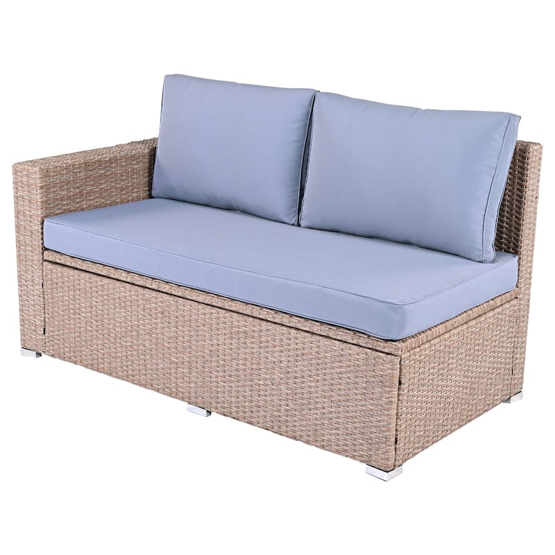 Outdoor 6-Piece All Weather PE Rattan Sofa Set