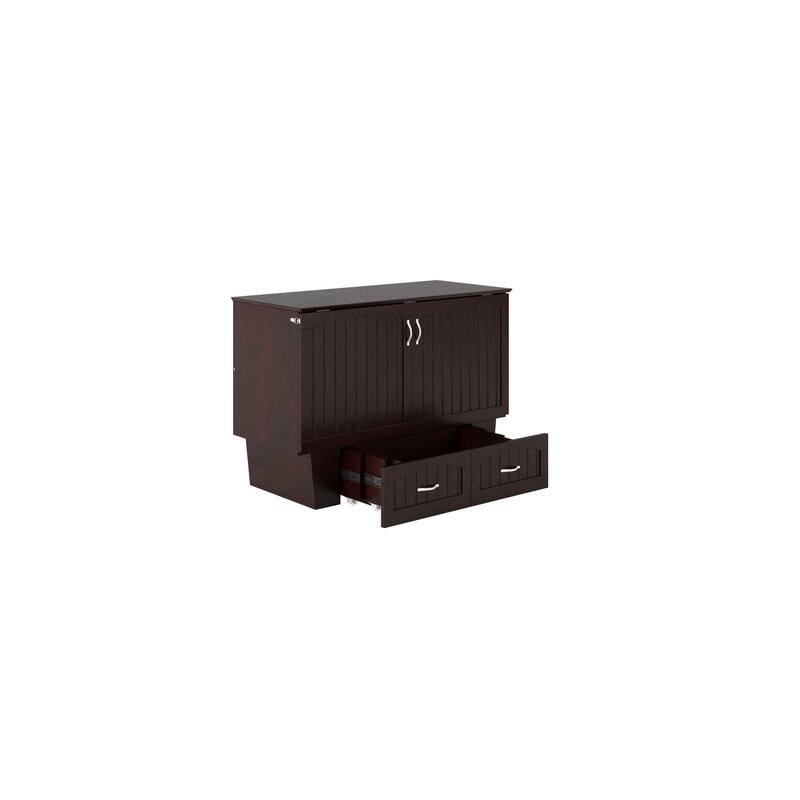 Murphy Bed Chest - Storage Drawer & USB Charger - Space Saving Furniture