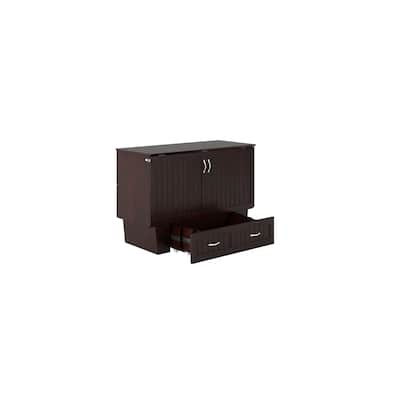 Murphy Bed Chest - Storage Drawer & USB Charger - Space Saving Furniture