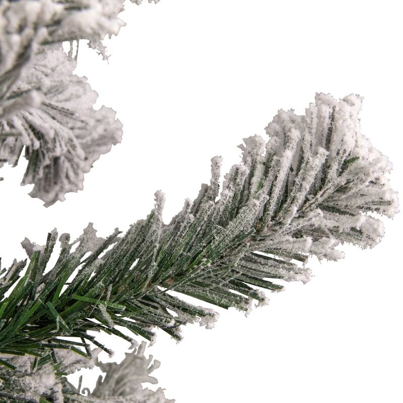 9' x 10" Flocked Madison Pine Artificial Christmas Garland Unlit