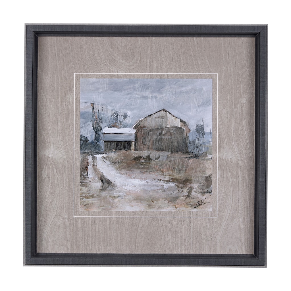 Late Autumn In Countryside II Framed Art Print