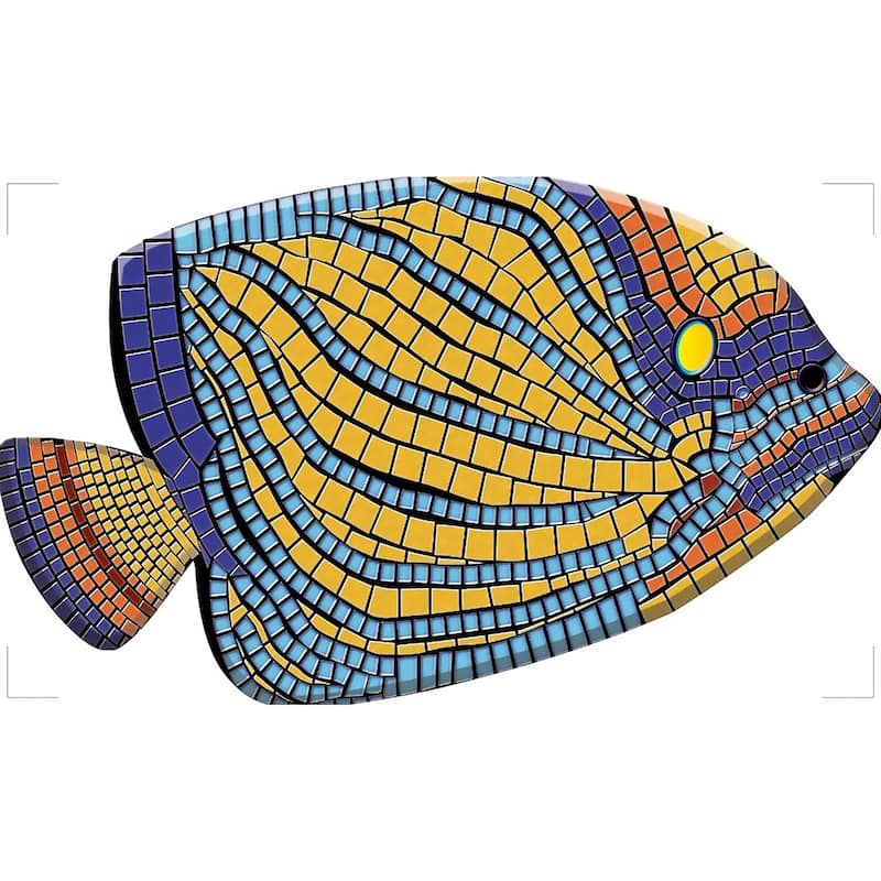 Decorative Mosaic Pool Mat - Choose Your Design - Angelfish 59" x 35"