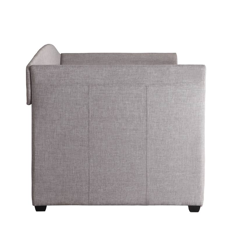 Deco Linen Rolled Arm Daybed and Trundle by iNSPIRE Q Bold