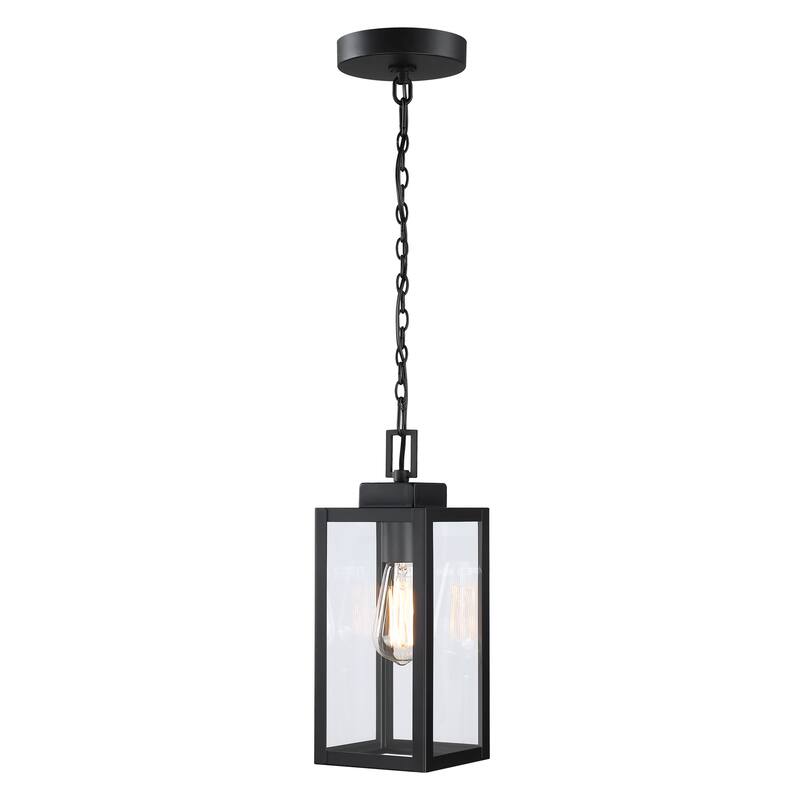 17" H 1-Light Outdoor Hanging Lantern Pendant Light-Dusk to Dawn could be chosen